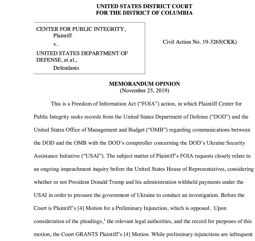 From Ukraine to the U.S. government, Public Integrity journalists fight for open records