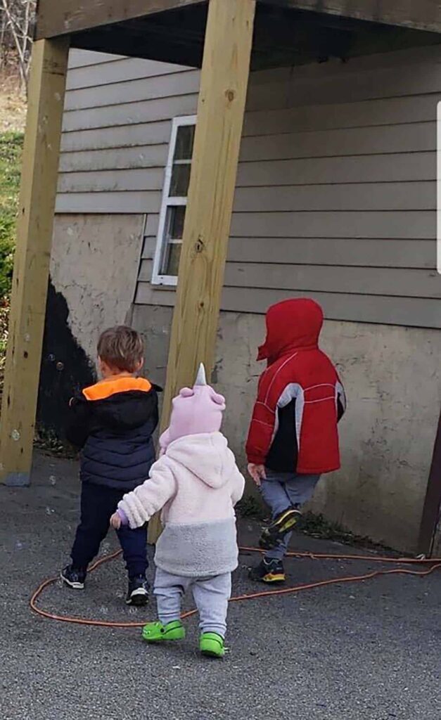 Destiney Sisler’s three children