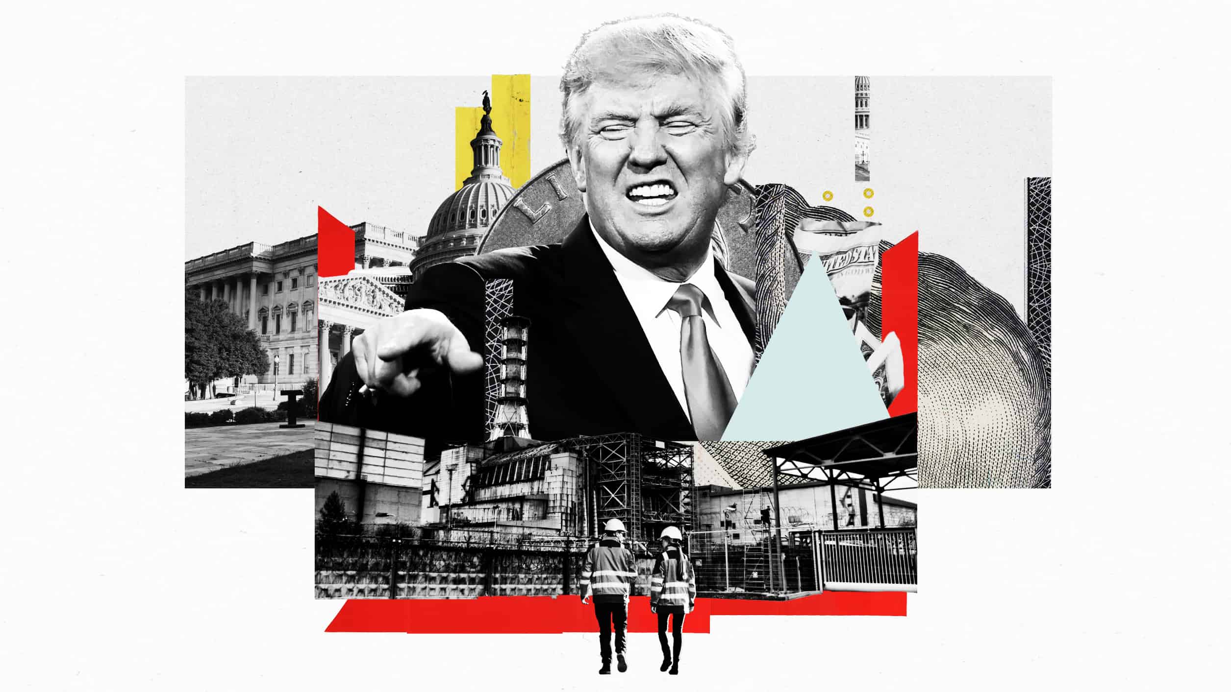 Illustration about deregulations under Trump on chemical safety disasters board