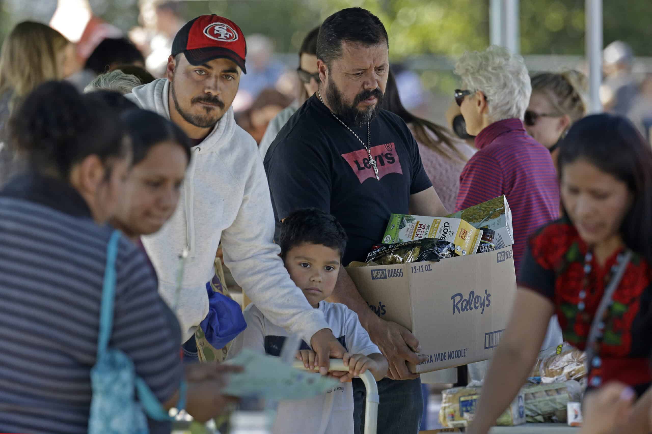 A community gathering after the Kincade Fire in 2019.