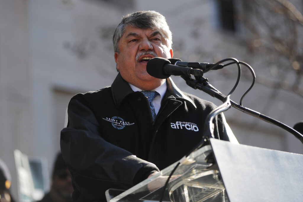 Richard Trumka, head of the federation, has insisted that talking  to police unions will lead to change.