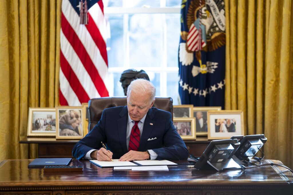 With the stroke of a pen, Biden begins undoing Trump’s deregulation policies